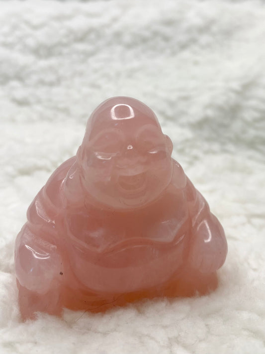 Rose Quartz Mini Buddha