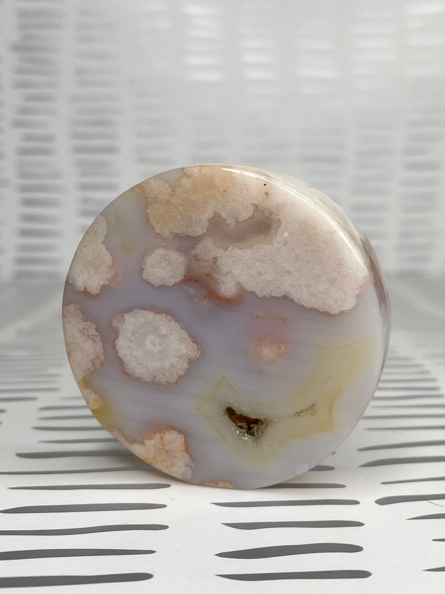 Flower Agate Disc