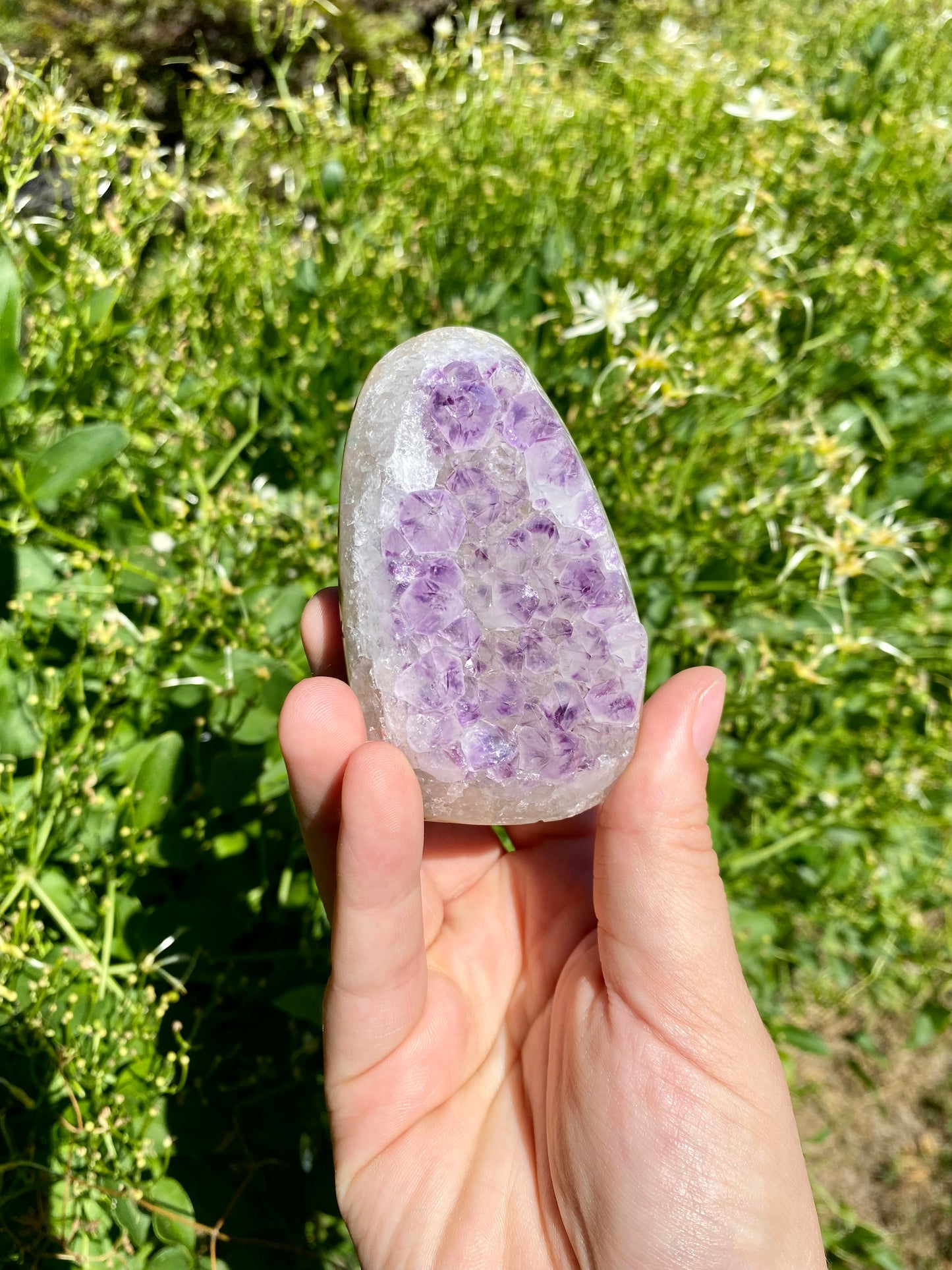 Amethyst Semi-Polished Cluster