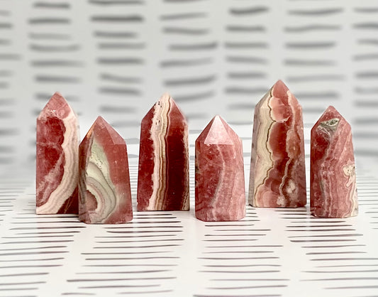 High Quality Rhodochrosite Points