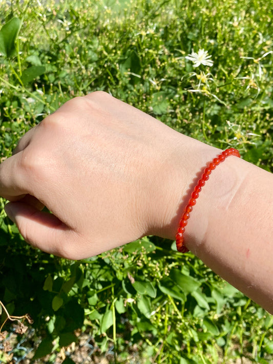 Carnelian Bracelet 4mm