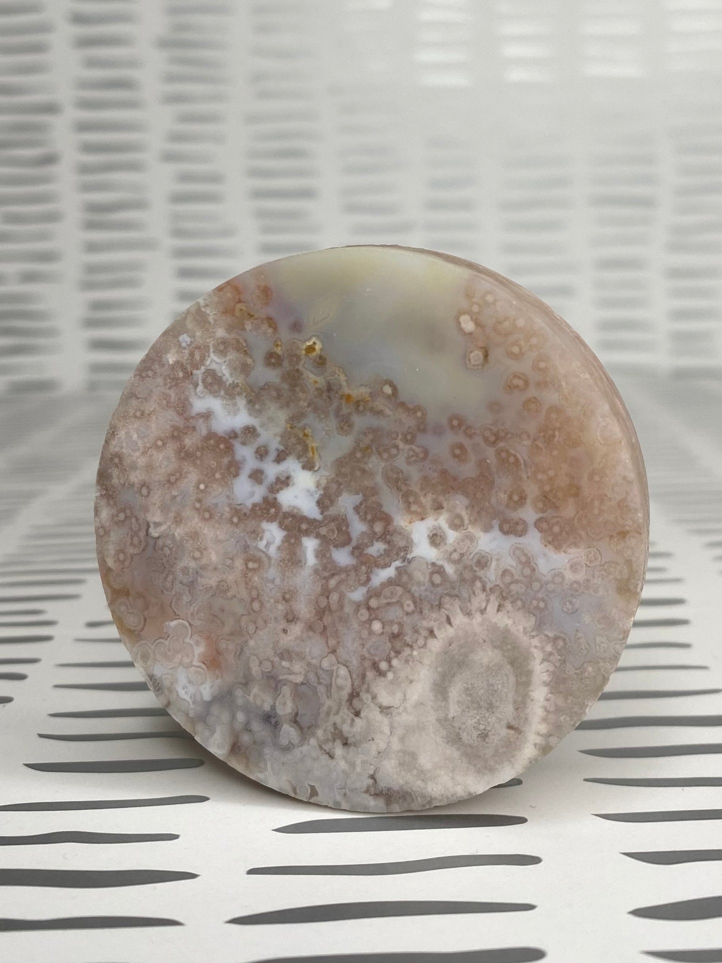 Flower Agate Disc