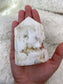 White Agate Geode Towers