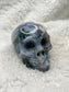 Moss Agate Skull